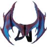 Miokycl Cosplay vleugels, Halloween vleugels, Halloween cosplay vleugels met bandjes 3D drakenvleugel Halloween feest cosplay kostuum maskerade rekwisieten duivel vleugels (blauw)