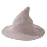 ERICAT Halloween hoed heksenhoed tovenaar heksenhoed wol heksenhoed (kleur: dikke wol kaki, maat: L)