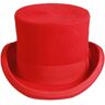 Fituenly Heren Stovepipe Top Hat Vilt Goochelaar Kostuum Cap Formele Showman Party Hoed Fancy Dress Hoed Victoriaanse Gentleman Cap