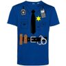 Vundy T-shirt Politie Uniform   Carnavalskleding heren   Carnaval Kostuum   Foute Party   Blauw   maat L