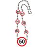 Folat 50 Jaar Verkeersbord Ketting