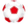 Folat Football Foil Balloon Red in Pack