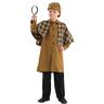 Fun Shack Victoriaans detective -kostuumkinderen, detective kinderkostuum, detective Cape, Kids Detective Costume Medium