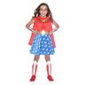 amscan Kind Wonder Woman Crazy Jurk Kostuum Leeftijd: 3-4 jaar (Leeftijd: 10-12 jaar)