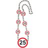 Folat 25 Jaar Verkeersbord Ketting