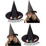 Fartoni X2 Heksenkostuum voor meisjes of dames, Halloween met heksenhoed, heksenhoed en heksennagels, heksenkostuum voor meisjes, Halloween, 3, 4, 5 jaar, heksenkostuum, accessoires (verpakking x 2)