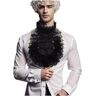 FAD-4U Victoriaanse Jabot Kraag Kant Ruche Piraat Vampier Cosplay Koloniale Jabot, Zwart, One Size