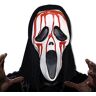 May Huang Halloween Ghostface masker, latex, schreeuwmasker, Bstask masker, horrorfilm, masker, geestenmasker, feestmasker, griezelige rekwisieten voor carnaval, Halloween (B)