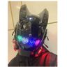 IeKei Punk Helm, Punk Masker, Oplaadbare Lichtgevend, Halloween, Muziekfestival, Meerdere Patroon Schakelen