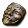 GOODS+GADGETS V in voor Vendetta Masker Guy Fawkes Masker Halloween Carnaval Anoniem (Brons)