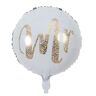 Zebra Balloons Mr Ronde Folie Ballon, 45cm (2 stuks)