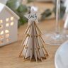 Ginger Ray Witte en gouden kerstboom tafel plaatskaarten tafelblad decoraties 6 Pack