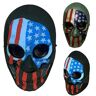 DastOp LED Halloween-masker, 3 verlichtingsmodi for kostuumspellen, oplichtend masker cosplay, eng zuiveringsmasker LED oplichtend masker for festival cosplay (Color : A)