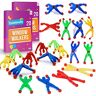 SOL 40pk Raamkruippakjes Rekbare Mannen Feestzak Vulstoffen voor Kinderen Unisex   9,5 cm Raamwandelaars Sticky Man Goody Bags Vulstoffen   Sticky Mannen Kids Party Favours Party Bag Speelgoed   Stretchy Man Party Bag Filler