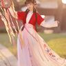 SHAPLE Oude Chinese Traditionele Hanfu, Voor Feestfotoshootkleding Cosplay-Danskostuums (Color : Red, Size : S=155-165cm)