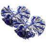 Toddmomy 2 Stuks Cheerleader Pom Poms Feestjurk Cheerleading Geschenken Metallic Folie Cheerleading Pom Poms Hand Bloem Bal Voor Teamgeest Sport Dans Juichen