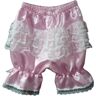 WANGCHAOYA Maid Girl Roze Satijn Kant Knickerbockers Sissy Uniform Rollenspel Kostuum Aangepast Veelkleurig, Roze, S