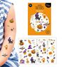 JEKA Kindertatoeage, Halloween, Halloween, kinderen, Halloween kostuum, party, Halloween tattoos, Halloween decoratie, laat me kleurrijk