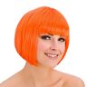 Wicked Costumes Wicked Diva Shorts Bob met Fringe Hair Wig-Neon Oranje