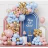 Netnology Roze Blauwe Ballonboog Kit, 100st Roze Blauwe Ballon Slinger Kit, Geslacht Onthulling Partij Ballonnen voor Jongen Meisje Geslacht Onthulling Decoratie Baby Douche Doop Verjaardagsfeestje Decoratie