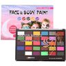 Xiaocao 5 Pcs Schminkset,30 kleuren professionele schminkset voor kinderen en volwassenen   Schminken Body Paint Set voor Maskerade Cosplay Party Make-up Benodigdheden