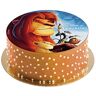 dekora 236039 Lion King Taarttopper met eetbare suikerwafel 20 cm