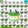 dtsc 36-Stks Voetbal Cupcake Toppers, Sport Cake Decoratie, Voetbal Party Decoraties, Sport Party Decoraties, Geschikt voor Verjaardagsfeest Decoratie, Baby Shower, Cake Decoratie