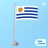 Vlaggenclub.nl Tafelvlag Uruguay 10x15cm