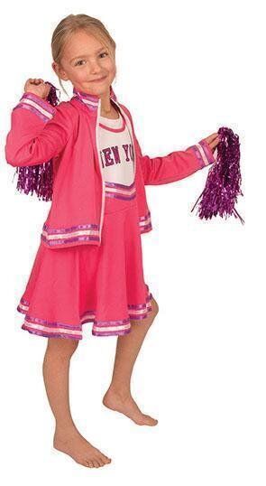 Feestbazaar Cheerleader kostuum kind roze