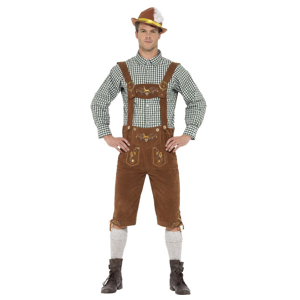 SMI Bavarian Lederhosen Kostyme - Brun