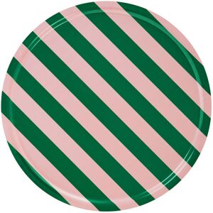 HEM Stripe Tray Large - Pink/emerald