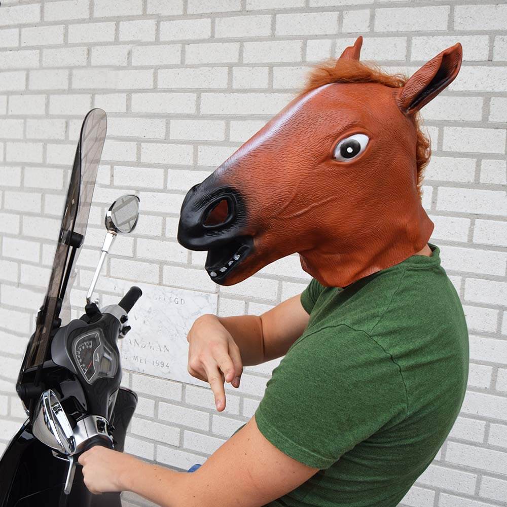 Hestehode Maske Horse Head Mask Gjør festen/hverdagen litt morsommere!