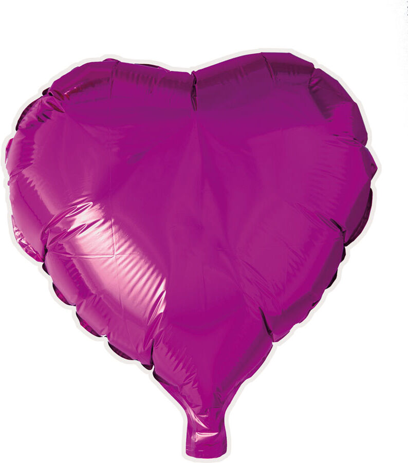 Hisab/Joker Folie Ballong Rosa 46 Cm - Hjerte