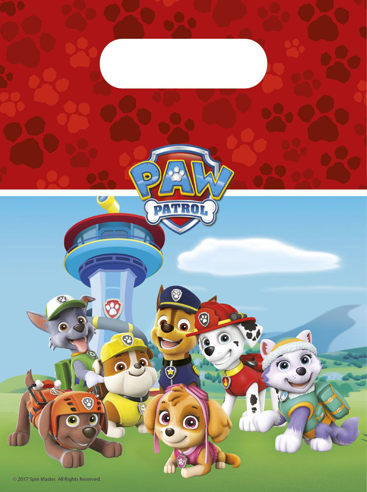 Paw Patrol - Godteposer 6 Stk