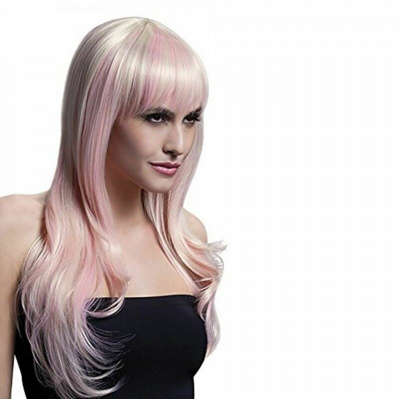 Fever Blond peruka z różowymi refleksami wysokiej jakości
