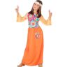 Disfrazzes Fato de Menina Hippie Da Paz Laranja (Tam: 3 a 4 anos)