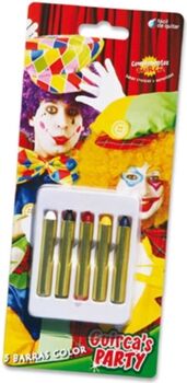 S/marca Pinturas Faciais DISFRAZZES Caixa De 5 Sticks De Maquilhagem