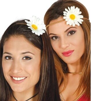 Disfrazzes Faixa Hippie Com Flores