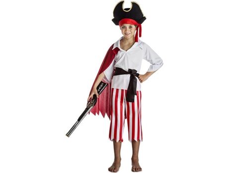 Disfrazzes Fato de Menino Pirata Com Capa (Tam: 7 a 9 anos)