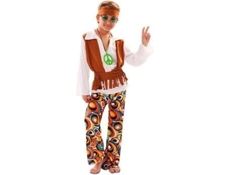 Disfrazzes Fato de Menino Hippie Castanho (Tam: 3 a 4 anos)