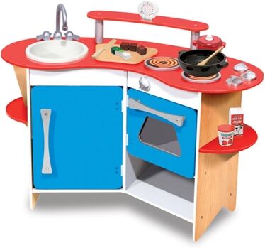 Melissa & Doug Cozinhas de Brincar Cook's Corner Wooden