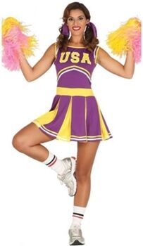 Disfrazzes Fato de Mulher Cheerleader (Tam: L)