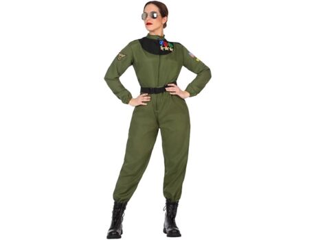 Disfrazzes Fato de Mulher Piloto Militar (Tam: XL - 48/52)