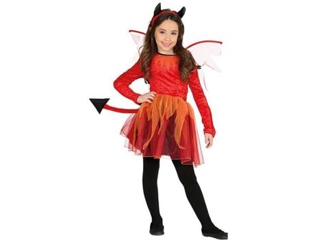 Disfrazzes Fato de Menina Diaba Com Asas (Tam: 5 a 6 anos)