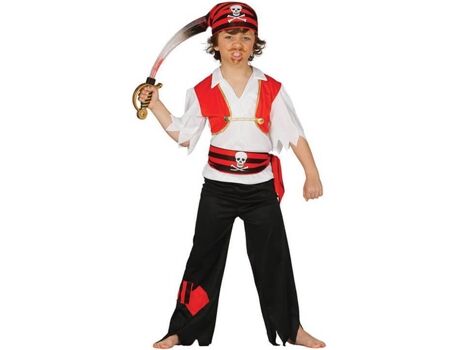 Disfrazzes Fato de Menino Pirata Esfarrapado (Tam: 5 a 6 anos)