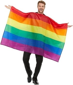 Disfrazzes Fato Unisexo Bandeira Arco-Íris Orgulho LGTBI (Tam: U)