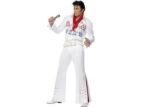 Disfrazzes Fato de Homem Elvis Presley Branco (Tam: M)