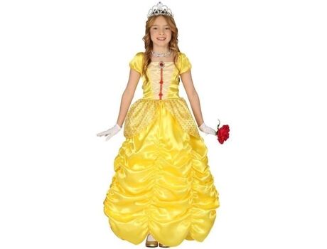 Disfrazzes Fato de Menina Princesa De Conto Amarela (Tam: 3 a 4 anos)