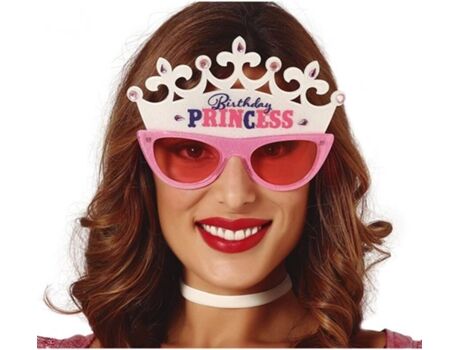 Disfrazzes Óculos Rosa Com Coroa De Princesa