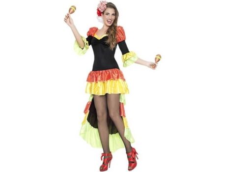 Disfrazzes Fato de Mulher Bailarina De Salsa (Tam: XL)